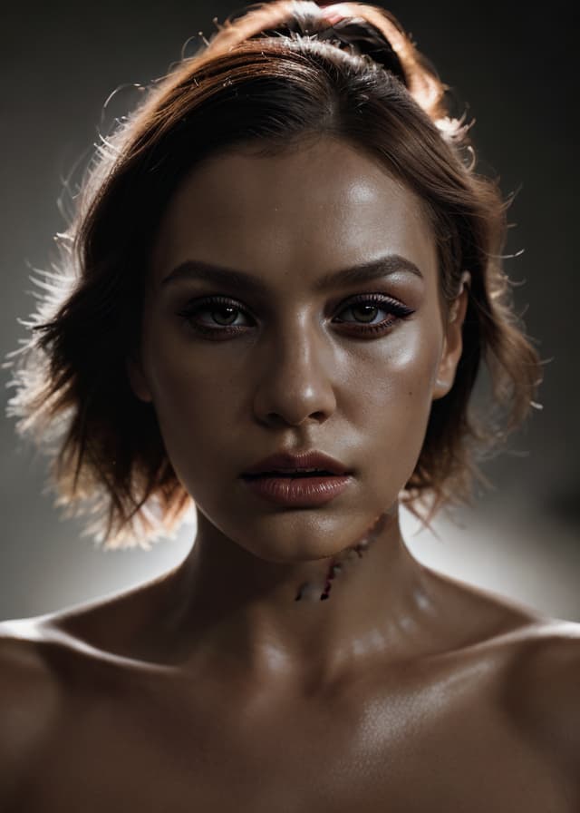 epiCRealism — high-fashion editorial portrait, bold dramatic lighting, magazine quality, photoreal